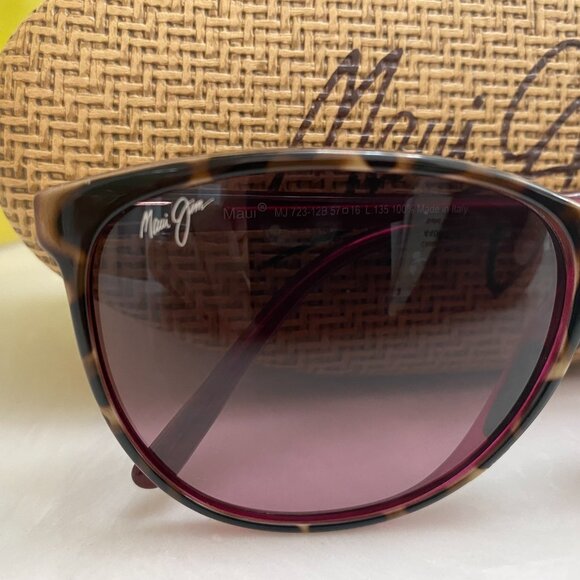 Maui Jim Rose Ocean Tortoise Pink Raspberry Polarized Sunglasses - Picture 2 of 7